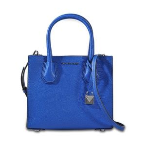 🔥🌟 EUC Michael Kors Mercer Blue Tote
